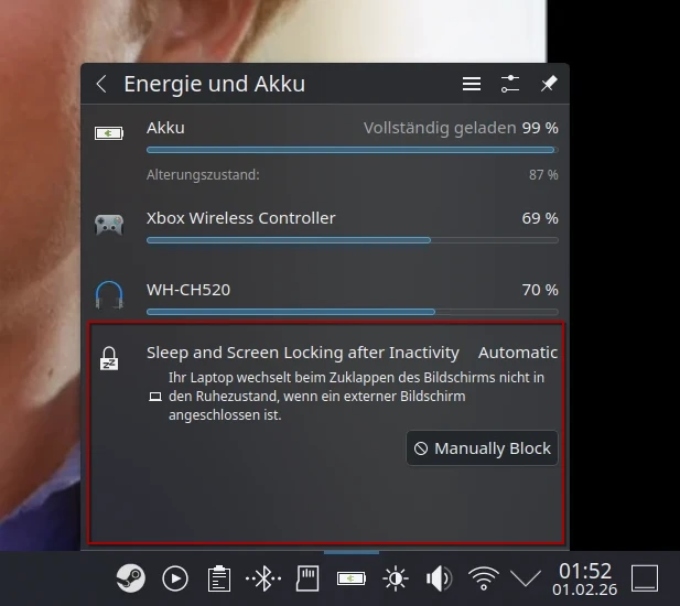 SteamOS - Firefox Flatpak does not prevent sleep and screen locking